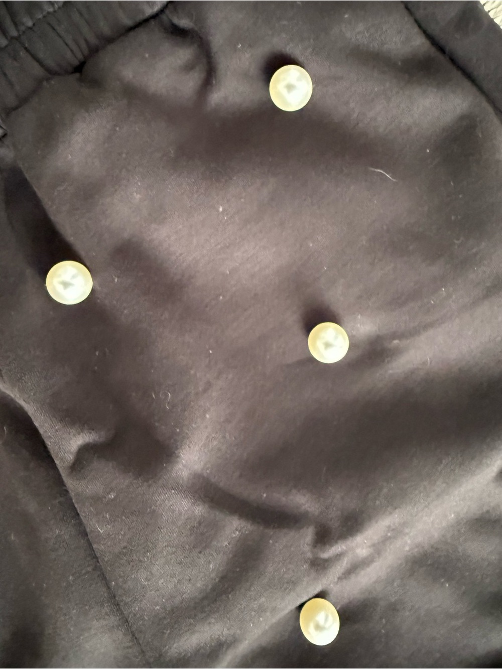 Black Pearl-Embellished Joggers - Picture 2 of 3